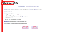 Desktop Screenshot of bookmarklets.com